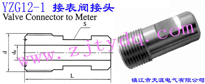 YZG12-1 �ӱ��y���^Vavle Connector to Meter