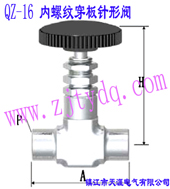 QZ-16 內(nèi)螺紋穿板針形閥QZ-16 Femals Screw Wall-separting Needle Valve