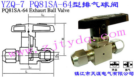 YZQ-7 PQ81SA-64型排氣球閥YZQ-7 PQ81SA-64 Exhaurt Ball Valve